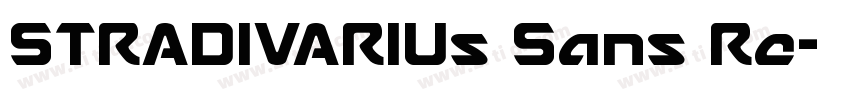 STRADIVARIUs Sans Re字体转换
